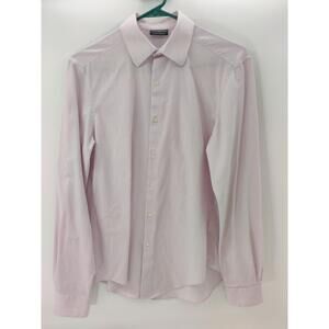 Van Heusen‎ Shirt Mens Size Small 14 -14 1/2 32/33 Red White Dress Shirt Striped